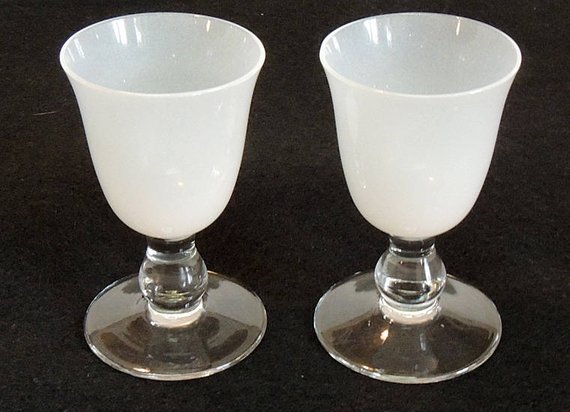 Top 3 25 Frosted Stemmed Pair With Vintage Cordial Of Stem 3 25